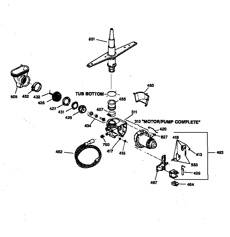 Motor-pump mechanism