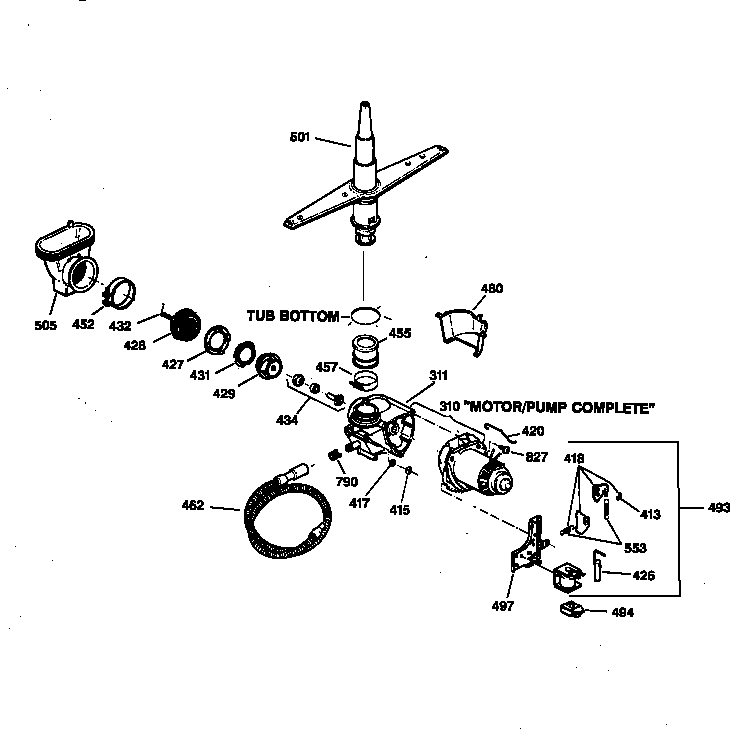 Motor-pump mechanism