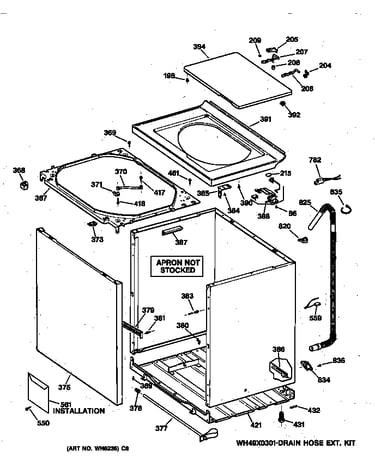 Cabinet, cover & front panel