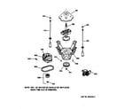 Hotpoint VVSR1040V0WW suspension, pump & drive components diagram