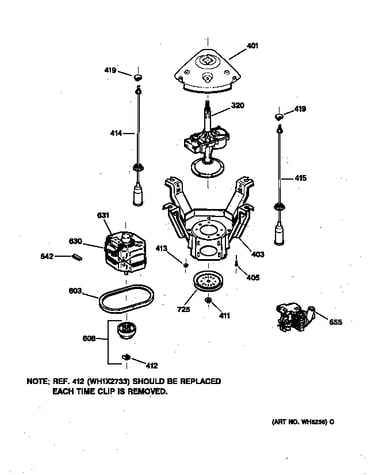 Suspension, pump & drive components