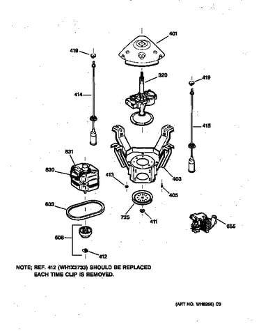 Suspension, pump & drive components