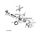 Hotpoint HDA2120Z01BB motor-pump mechanism diagram
