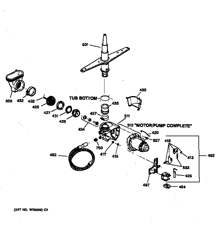 Motor-pump mechanism