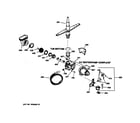 Hotpoint HDA2130Z01WW motor-pump mechanism diagram