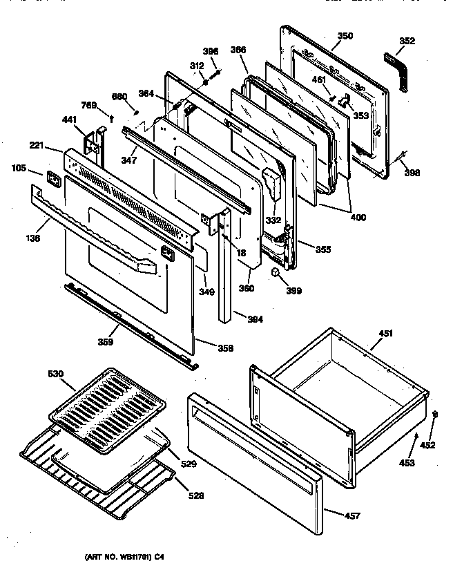 Door & drawer parts