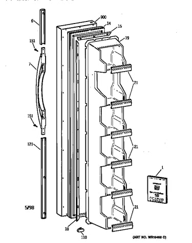 Freezer door