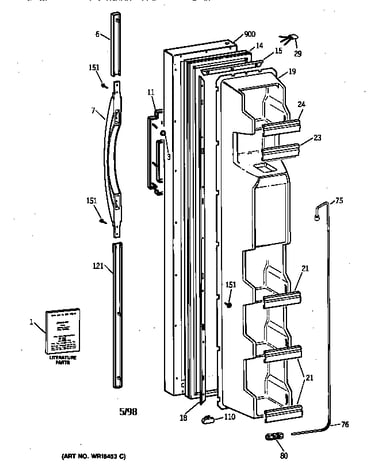 Freezer door