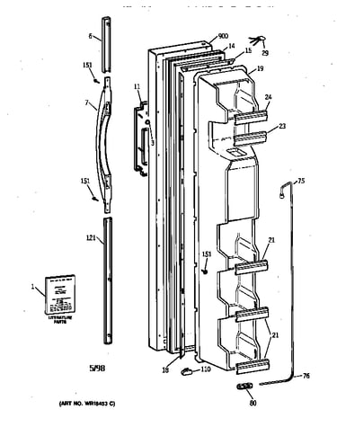 Freezer door