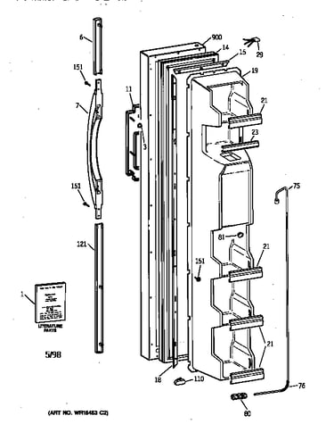 Freezer door