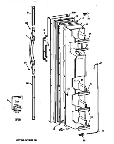 Freezer door