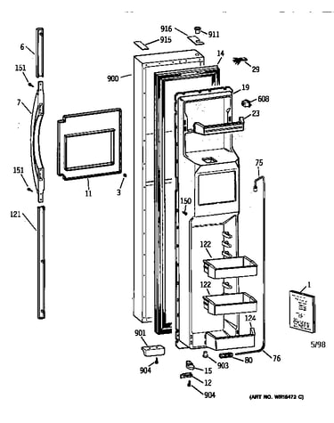 Freezer door