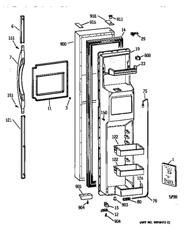 Freezer door