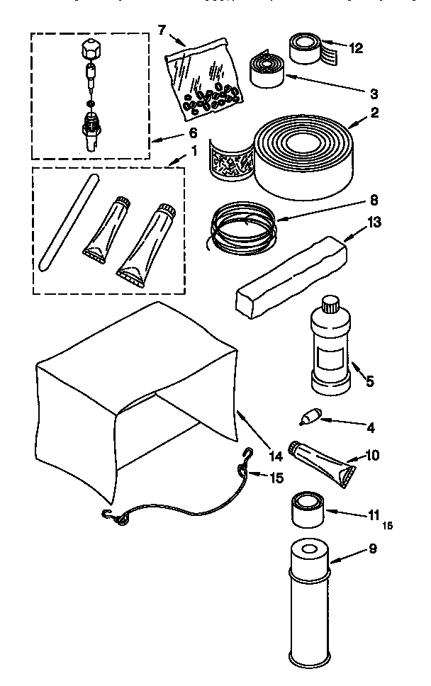 OPTIONAL PARTS (NOT INCLUDED)