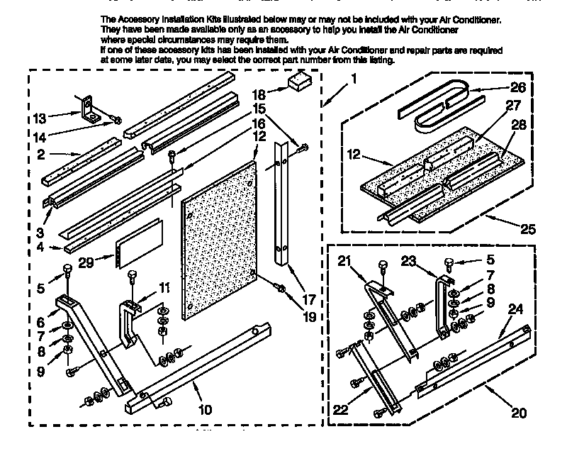 Installation parts