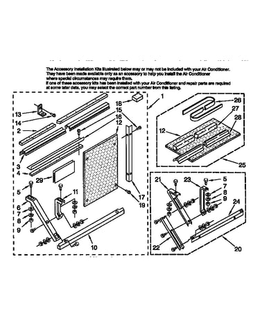 Installation parts