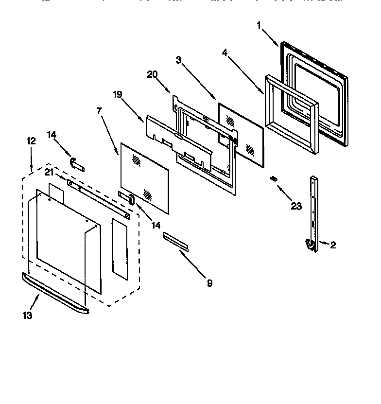 Oven door
