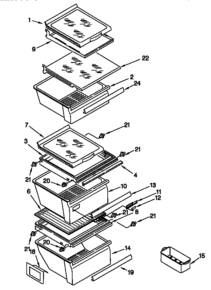 Refrigerator shelf