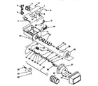 Kenmore 10657579791 motor and ice container diagram