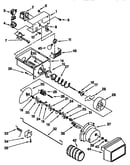 Motor and ice container