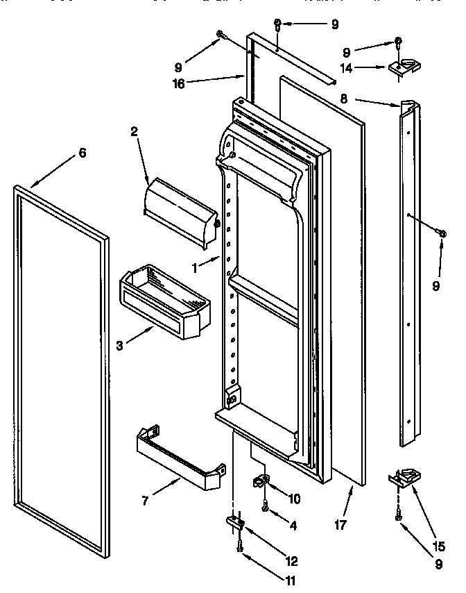 Refrigerator door