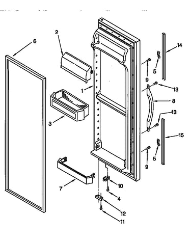 Refrigerator door