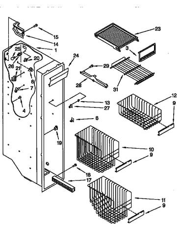 Freezer liner