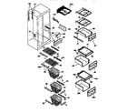 Kenmore 25358682890 shelves and accessories diagram