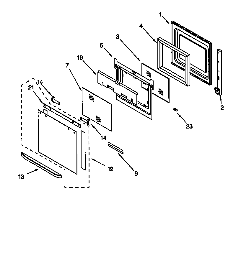 Oven door
