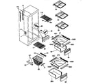 Kenmore 25358082890 shelves and accessories diagram