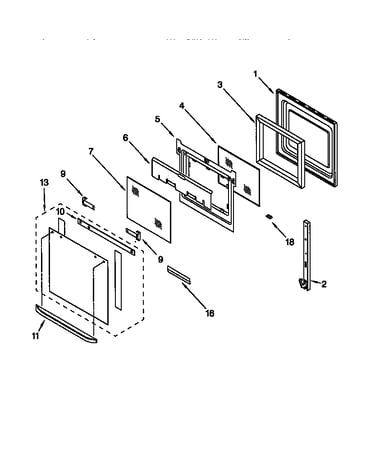 Oven door