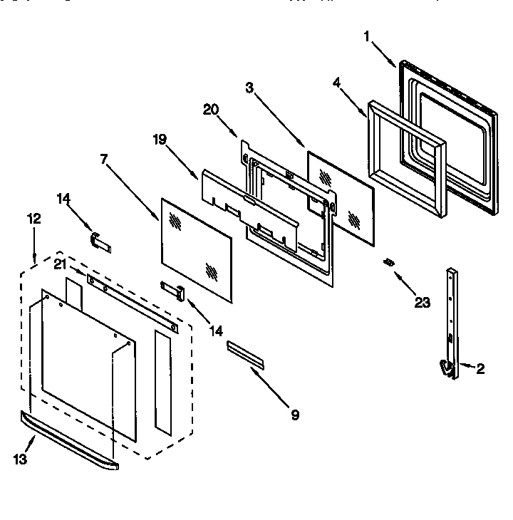 Oven door