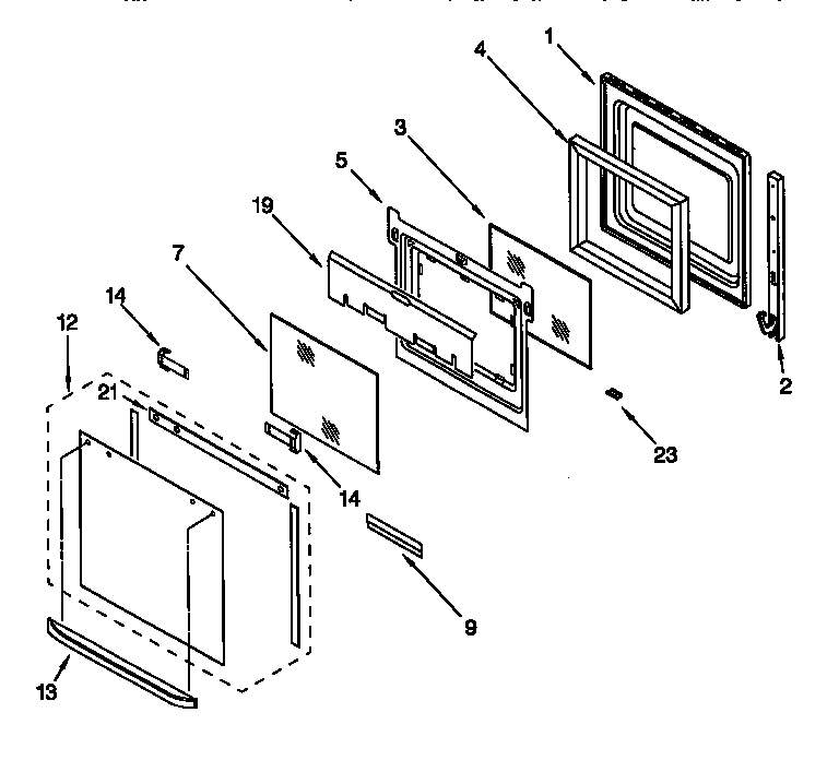 Oven door