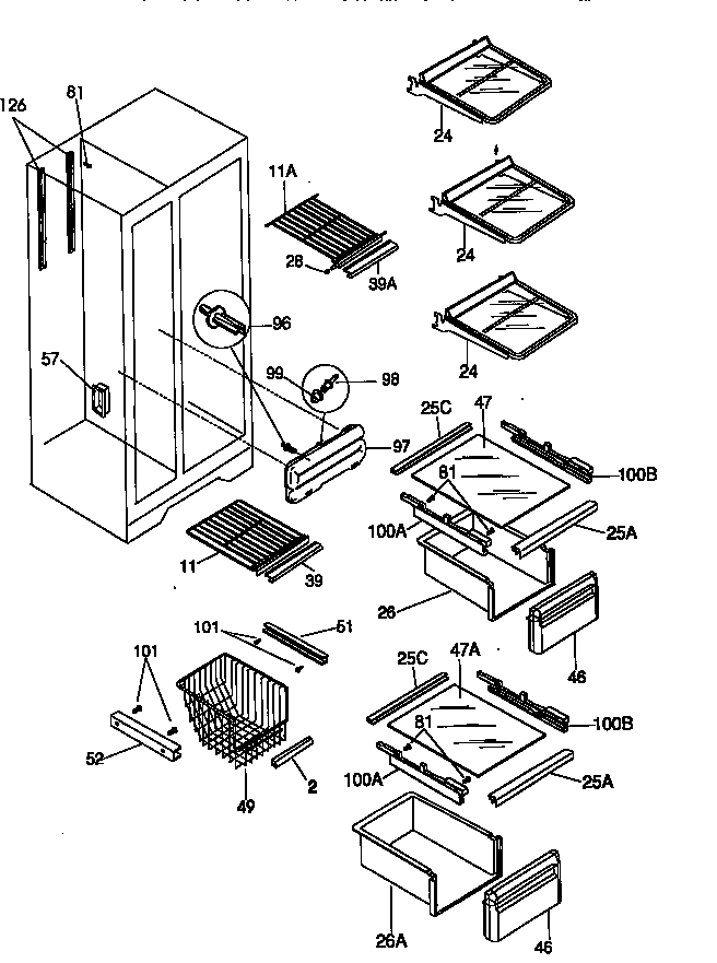 SHELVES AND ACCESSORIES