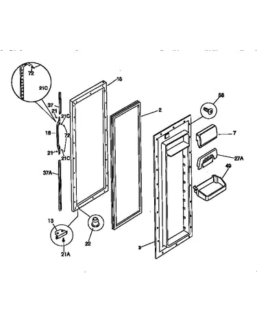 Refregerator door