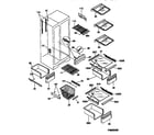 Kenmore 25358672890 shelves and accessories diagram