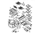 Kenmore 25378299890 shelves and accessories diagram