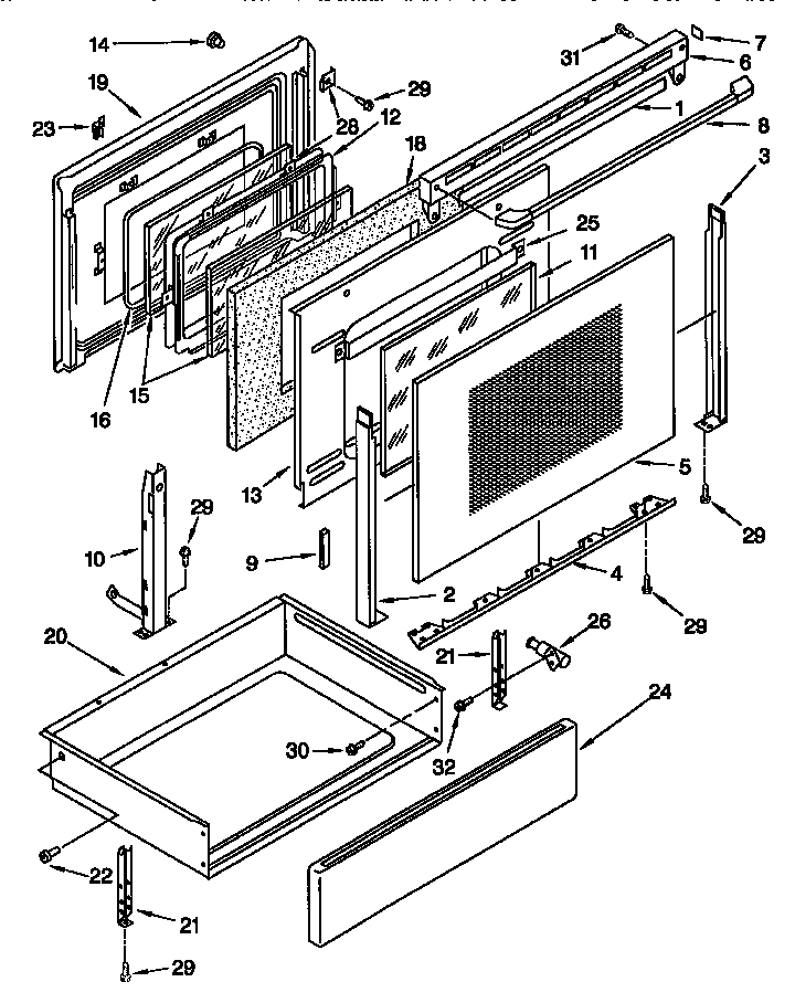 Door and drawer
