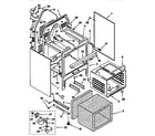 Whirlpool GGP84800 oven chassis diagram