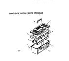 Craftsman 706654060 handlebox with parts storage diagram