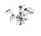 Homelite UT18022E ignition/starter/air cleaner/clutch diagram