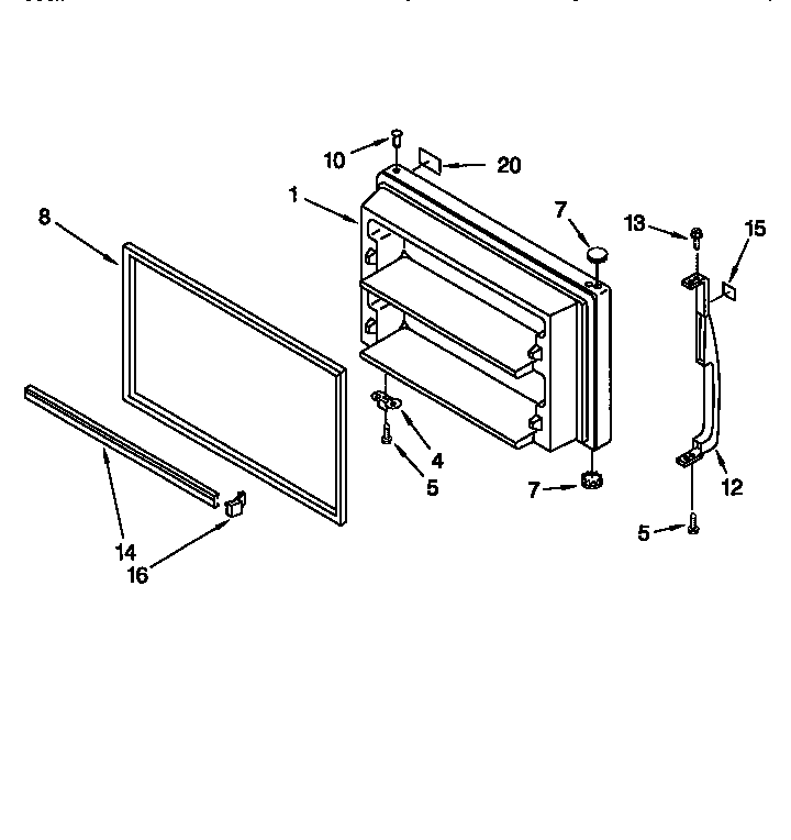 Freezer door