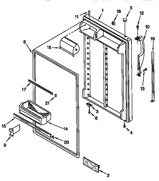 Refrigerator door