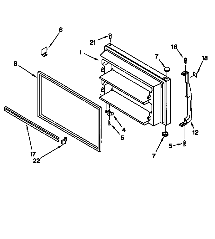 Freezer door