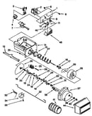 Motor and ice container