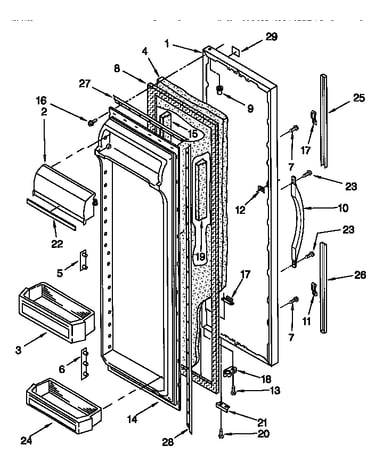 Refrigerator door