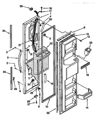 Freezer door