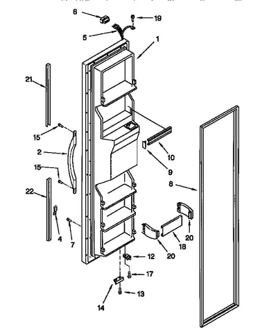 Freezer door