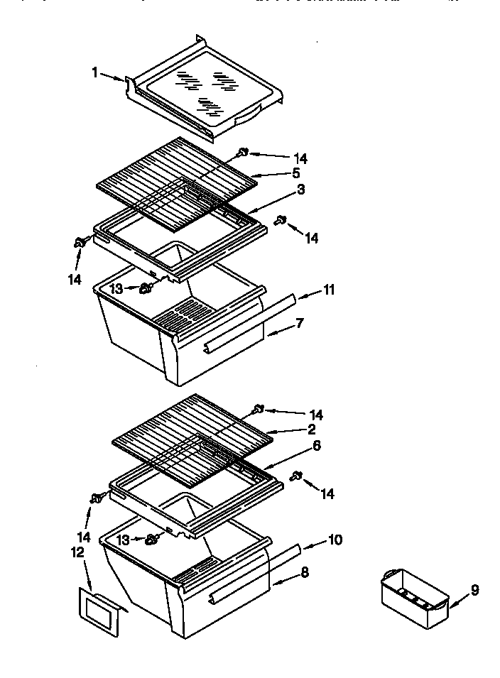 Refrigerator shelf