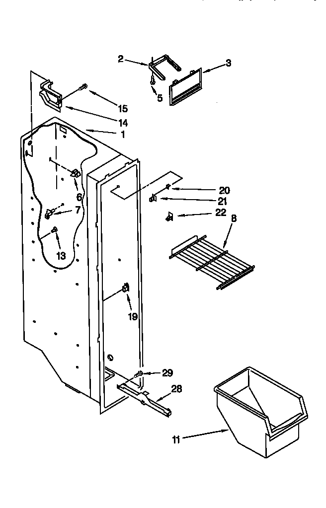 Freezer liner